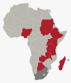 Liberia In Africa Map , Png Download - Official Language Map Africa, Transparent Png, Free Download