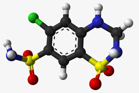 Hydrochlorothiazide From Xtal 3d Balls - Resveratrol Png, Transparent Png, Free Download