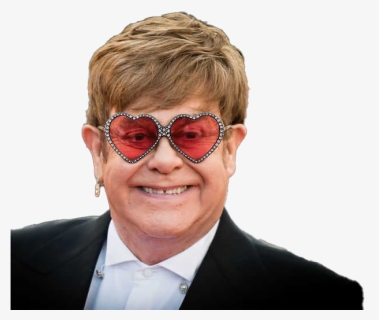 Elton John Png Background Image - Elton John Not Glasses, Transparent Png, Free Download
