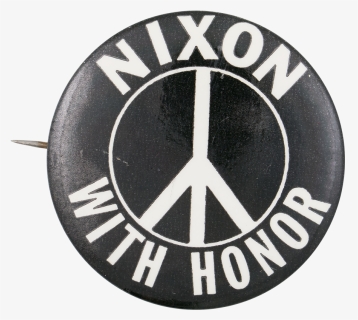 Transparent White Peace Sign Png - Nixon Peace With Honor, Png Download, Free Download