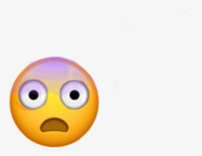 #ohno #oh #no #uh #oh #uhoh #yikes #scared #emoji #purple - Smiley, HD Png Download, Free Download