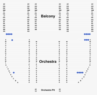 Orange Tx Lutche Theater Seating Chart, HD Png Download - kindpng