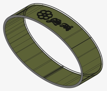 Rubber Band - Olive Green - Bangle, HD Png Download, Free Download