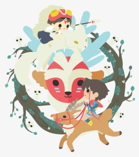 Princess Mononoke Studio Ghibli - Transparent Princess Mononoke Png, Png Download, Free Download