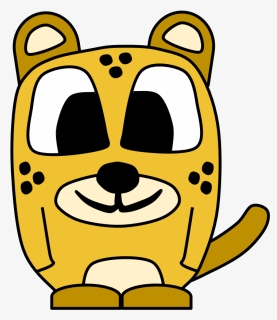 Cheetah, Big Eyes, Cartoon Animal - Cartoon Cheetah Eyes, HD Png Download, Free Download