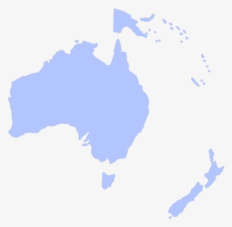 Oceania Australia Discord Emoji - Australia And New Zealand Map Png, Transparent Png, Free Download
