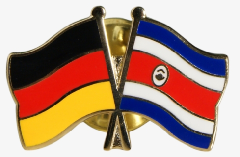 Costa Rica Friendship Flag Pin, Badge - Fahne Deutschland Costa Rica, HD Png Download, Free Download