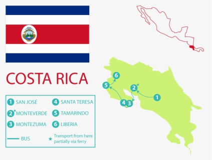 Costaricamap Map - Costa Rica, HD Png Download, Free Download