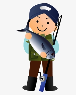 Fishing Man Clipart - 釣れ た イラスト, HD Png Download, Free Download