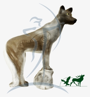 Leitold 3d-target Wolf On Stone - Dog, HD Png Download, Free Download