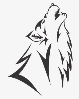 Wolf Tribal Clipart Black And White Transparent Png - Easy Wolf ...