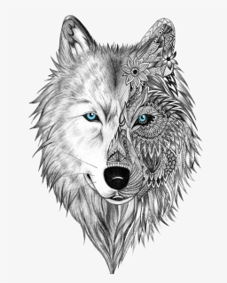 Wolf Spirit Animal Drawing, HD Png Download, Free Download