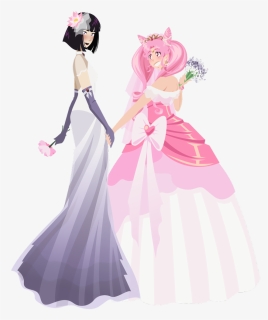 Transparent Sailor Moon Crystal Png - Chibiusa Hotaru Wedding, Png Download, Free Download
