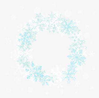 Snowflake Border Frame Png Clipart , Png Download - Circle Snowflake Border Png, Transparent Png, Free Download