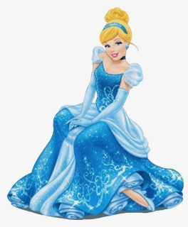 #sticker #disney #disneyprincess #cinderella #cinderelladress - Princesas Disney Sentadas, HD Png Download, Free Download