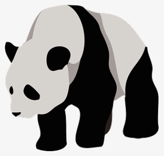 Giant Panda Animal Clipart - パンダ フリー 素材 イラスト, HD Png Download, Free Download