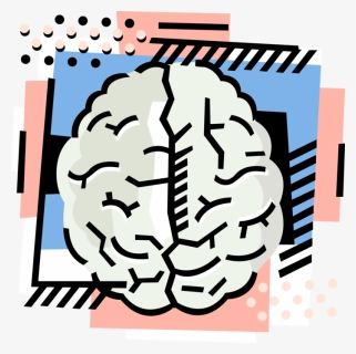 Vector Illustration Of The Human Brain - Psicologo Psicologia Clinica Dibujos, HD Png Download, Free Download