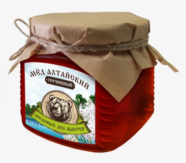 Buckwheat Altai Bee Honey In Glass Jar 300 G - Paste, HD Png Download, Free Download