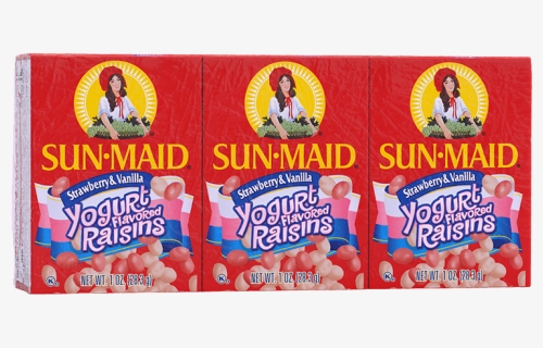 Sun-maid Mixed Strawberry & Vanilla Yogurt Raisins - Yogurt Raisins, HD Png Download, Free Download