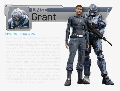 Halo Waypoint Spartan Ops Majestic Bio Grant - Halo Spartan Fireteam Majestic, HD Png Download, Free Download