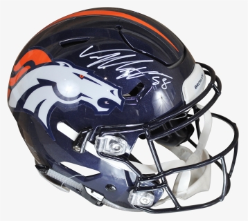 Von Miller Autographed Broncos Speedflex Helmet W/jsa - Football Helmet, HD Png Download, Free Download