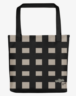 Checker Coffee Girl Tote - Tote Bag, HD Png Download, Free Download