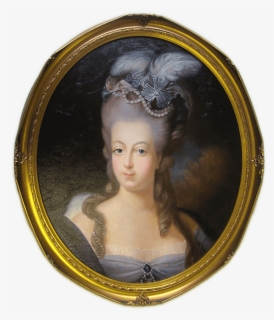 Gold Ovel Frame Png , Png Download - Portrait Of Marie Antoinette De Habsbourg Lorraine, Transparent Png, Free Download