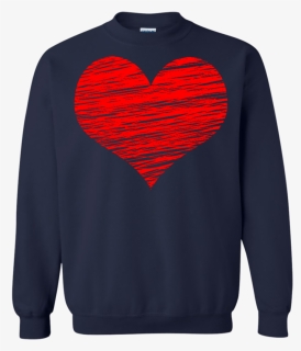 Valentines Day Shirt Red Glitter Heart T-shirt - T-shirt, HD Png Download, Free Download