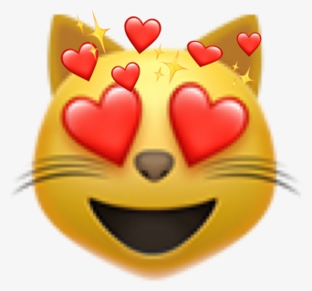 Cute Cat Heart Face Emoji ❤️✨😻 - Ios 13.3 1 New Emojis, HD Png Download, Free Download