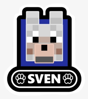 #sven #wolf #dog #minecraft #pewdiepie #minecraftsticker, HD Png Download, Free Download