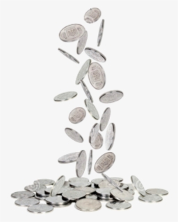 Falling Coins Png - Silver Coins Png, Transparent Png, Free Download