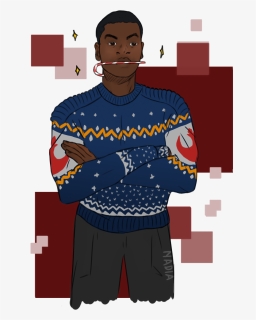 “if Star Wars Characters Wore Ugly Sweaters - Poe Dameron, HD Png Download, Free Download