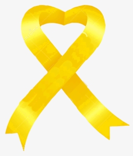 Yellow Endometriosis Ribbion Yellowribbion Awareness - Heart, HD Png Download, Free Download