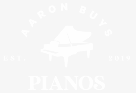 Aaron Buys Pianos Grand Piano Logo - Johns Hopkins Logo White, HD Png Download, Free Download