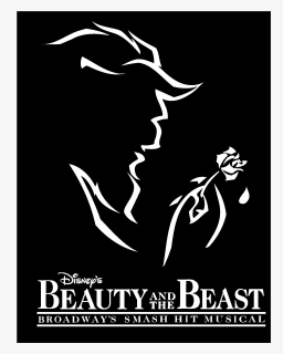 Beauty And The Beast 01 Logo Black And White - Beauty And The Beast Broadway, HD Png Download, Free Download