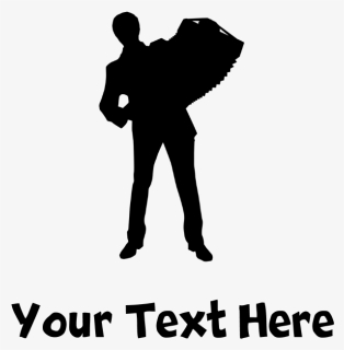 Accordion Player Silhouette Baseball Cap - Illustration, HD Png Download, Free Download