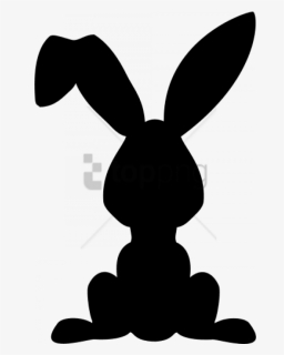 Transparent Bunny Silhouette Png - Silhouettes Easter Bunny Vector, Png Download, Free Download