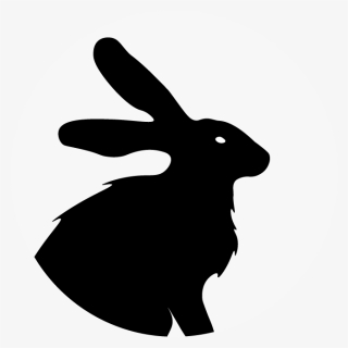 Bunny@4x - Christmas Silhouettes, HD Png Download, Free Download