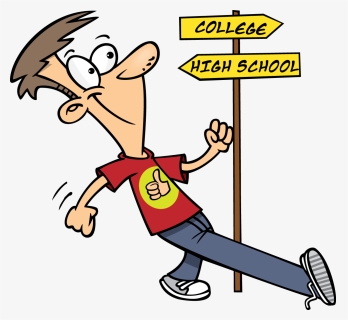 Transparent Student Clip Art - High School To College Clipart, HD Png Download, Free Download