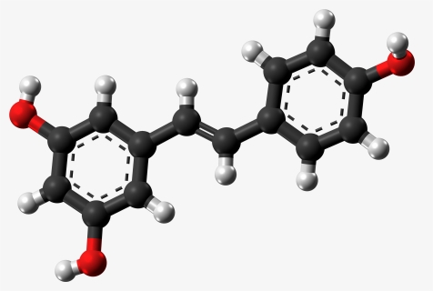 Resveratrol Molecule Ball From Xtal - Resveratrol Png, Transparent Png, Free Download