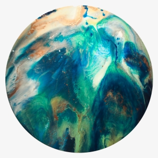 Going Global Resin Art Olivia Collins Art & Design, HD Png Download, Free Download