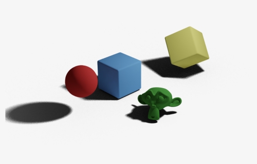 Rendered Scene With Object And Shadow Catcher Plane - Toy Block, HD Png Download, Free Download