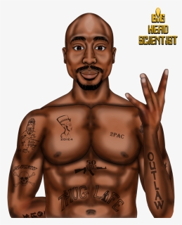 2pac Transparent Cartoon - Tupac Head, HD Png Download, Free Download