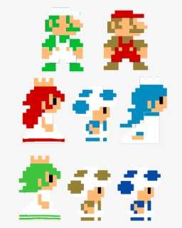 Transparent Mario Pixel Png - Super Mario Bros 2 Pixeles, Png Download, Free Download