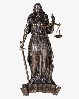 Lady Justice Statue Png - Lady Justice And Liberty, Transparent Png, Free Download