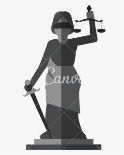 Lady Justice Vector - Blind Justice Icon, HD Png Download, Free Download