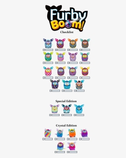 Furby Boom Checklist - Furby Crystal, HD Png Download, Free Download