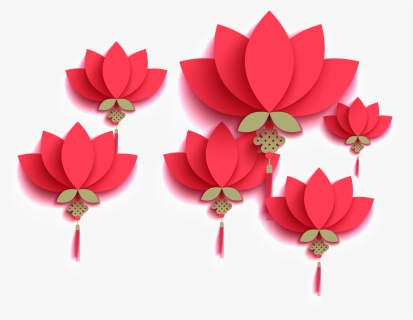 Chinese Style Lantern Lotus - Sacred Lotus, HD Png Download, Free Download