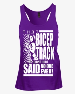 That Bicep Track Racerback Tank Top - Active Tank, HD Png Download, Free Download
