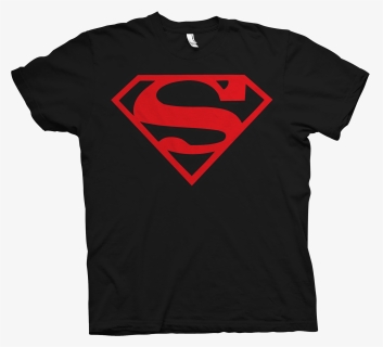 Superman T Shirt Black And Red, HD Png Download, Free Download